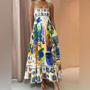 Artsy Boutique Maxi Dress, size Medium, NWOT